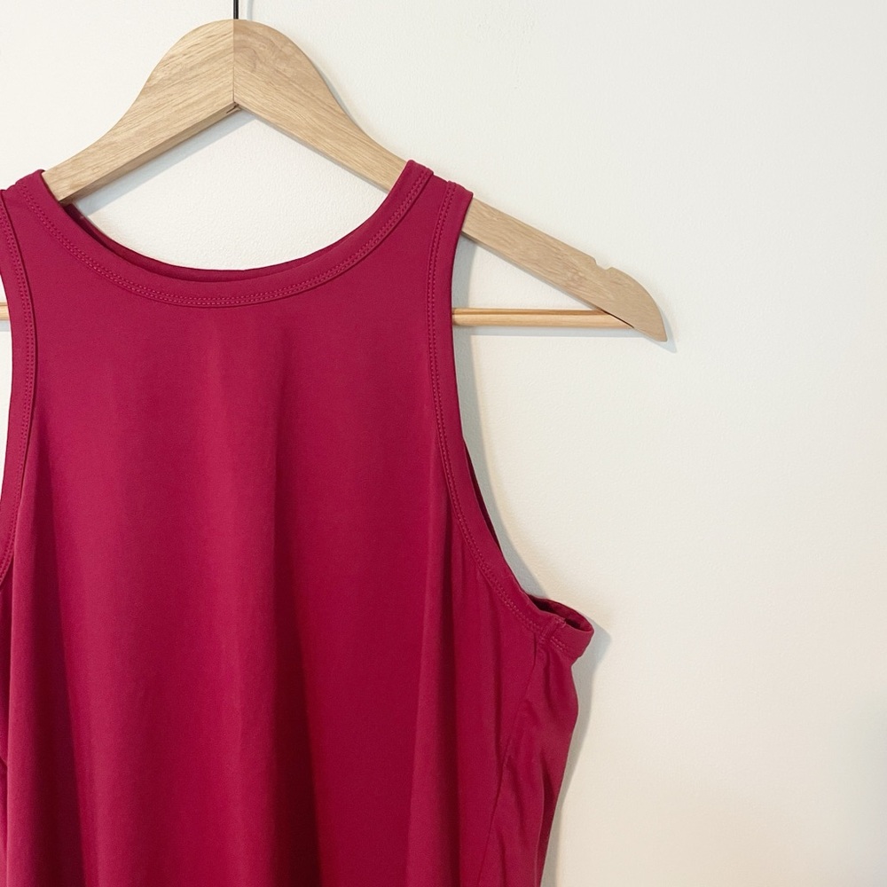 Fabletics Red Open Twist Back Workout Tank - Picture 2 of 6